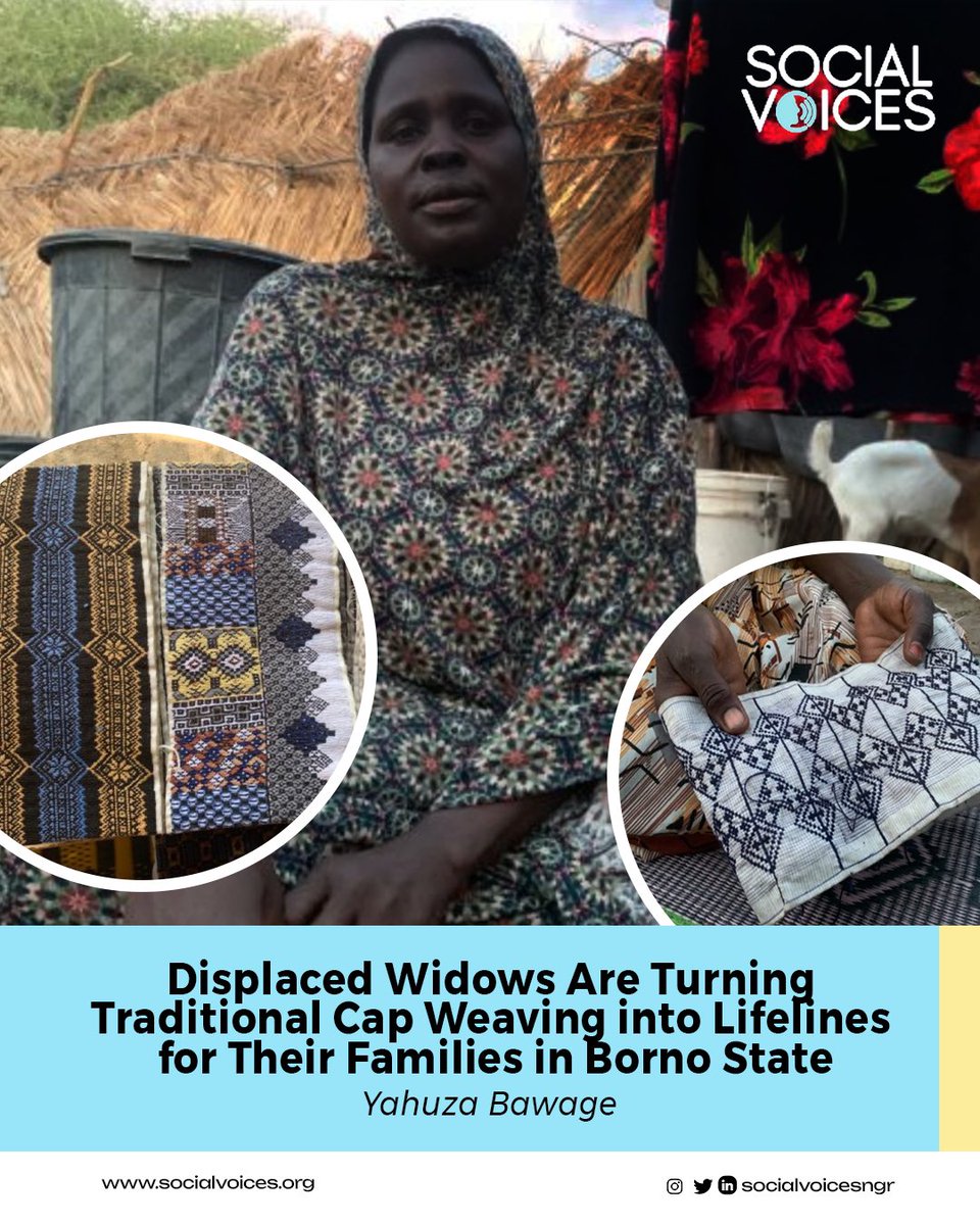 In the El-Miskin IDP camp in Borno, widows are transforming their lives through traditional cap weaving. Despite the trauma of losing their families to violence, these women have found resilience and empowerment in their craft. 

Read more: socialvoices.org/displaced-wido…