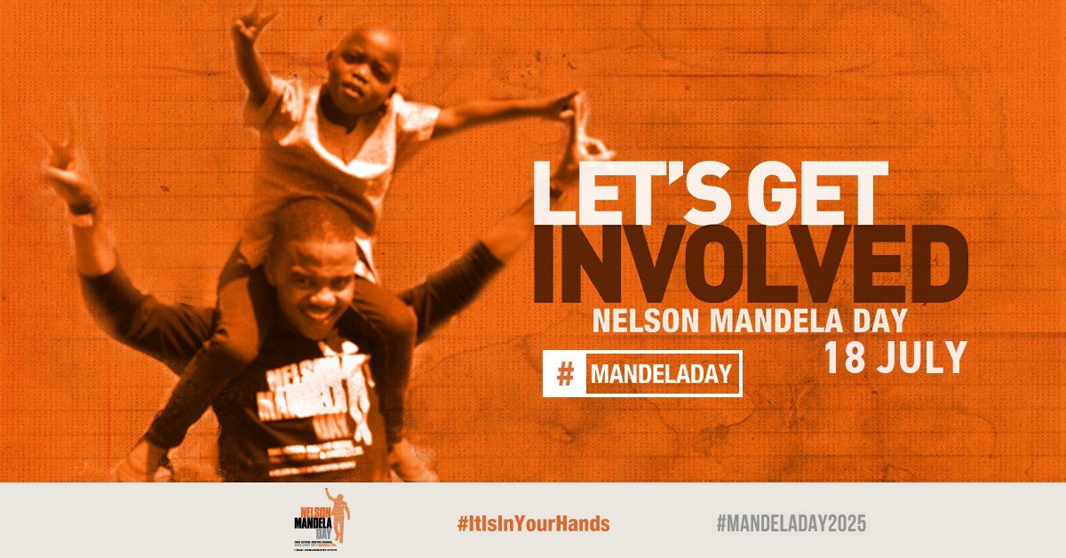 NELSON MANDELA DAY 2025. This year’s Mandela International Day on 18 July will be celebrated under the theme: “It’s still in our hands to combat poverty and inequity.” The day is an opportunity for citizens to recognise their individual power to change the world for the better.