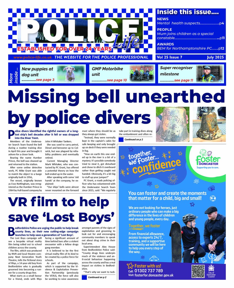 Download the latest issue of <a href="/PoliceLifenews/">Police Life</a> here bit.ly/POLICELife-Jul… inside Awards- BEM for <a href="/NorthantsPolice/">Northants Police</a> PC, Award for Retired <a href="/EssexPoliceUK/">Essex Police</a> Detective, Drones strengthening <a href="/HantsPolice/">Hampshire Police</a> city centre policing plus lots more...