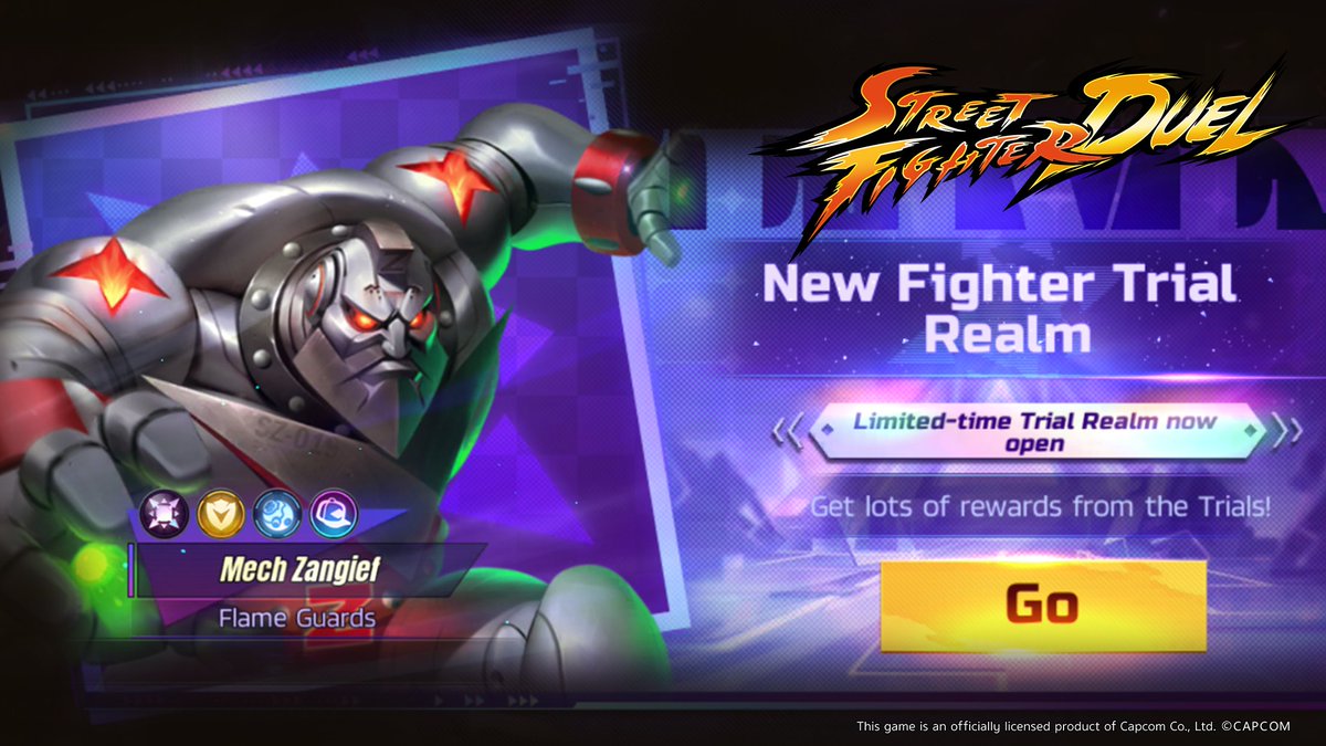 sfduelgame's tweet image. Time to recruit this iron muscle! Mech Zangief is now available in the game!🦾

#StreetFighterDuel #SFD