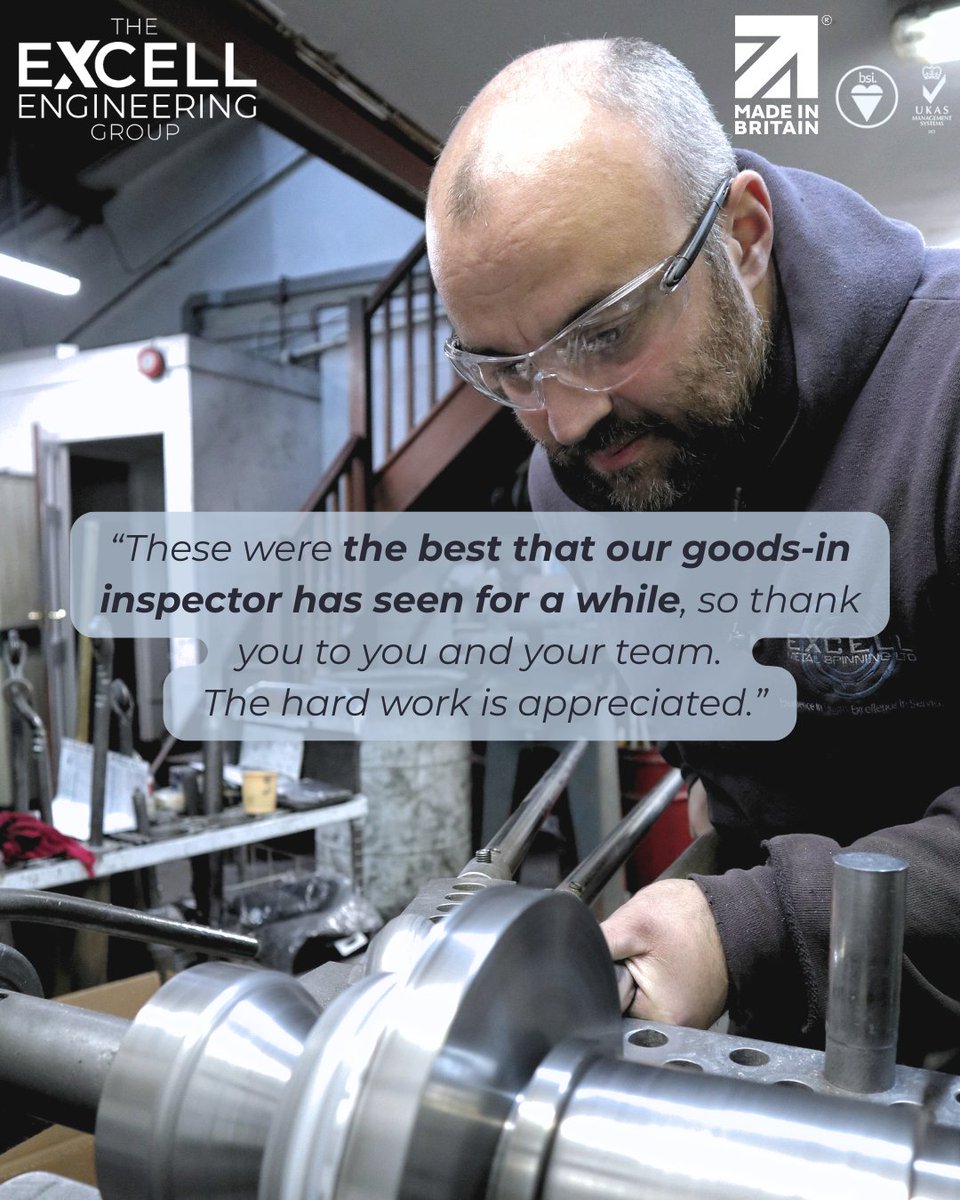 ExcellMetalSpin's tweet image. Behind the scenes as we wrap up for summer, we’re proud to share some kind words about Steven’s recent work.🌀
Quality and customer satisfaction are what we’re all about!
#summerbehindthescenes #excellteam #metalspinning #qualityfirst #customerfeedback