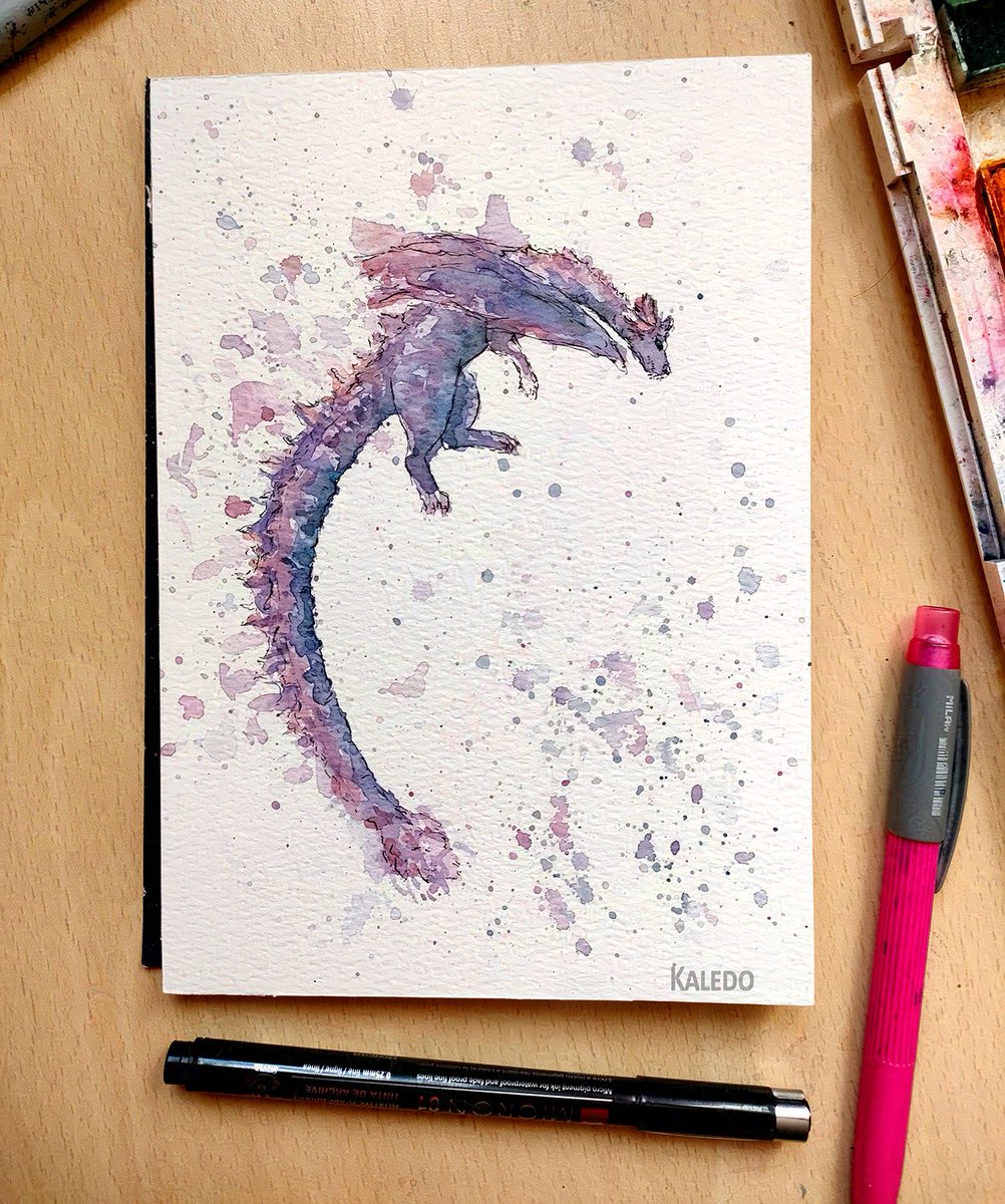 kaledo69's tweet image. Dragon from Impossible Minecraft series
#impossibleminecraft #watercolors #minecraft