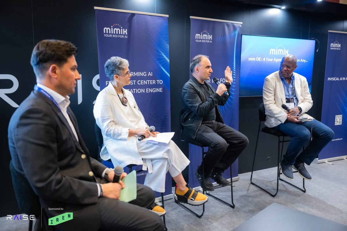 RaiseSummit's tweet image. “Inference is where AI’s value is realized, not just imagined.” — Fay Arjomandi(@Fayarjomandi), CEO of mimik
At @RaiseSummit 2025, @mimiktech hosted an exclusive executive session in the Executive Lounge, gathering leaders from AMD, AWS, Advantech, and other Fortune 500…