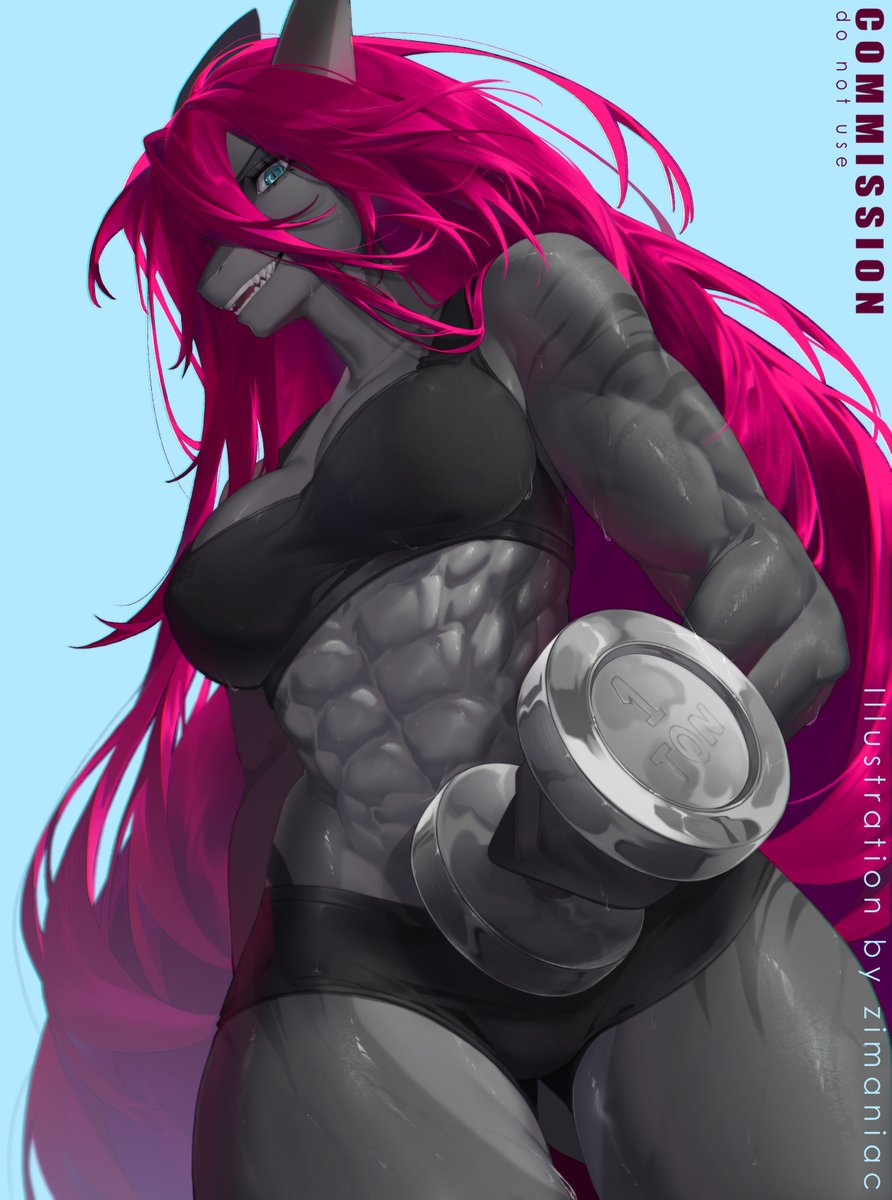 zimaniac_'s tweet image. Gotta stay fit💪

#zimaniac #furrycommission #commission #furry
