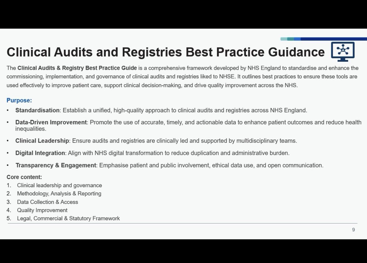 CASC Leicester (@cascleicester) on Twitter photo Great news... <a href="/svig2/">Stella Vig #NHS</a> telling us that the new national best practice guidance for clinical audit and registries will be available in the next 6 weeks... 👏 Great news... <a href="/svig2/">Stella Vig #NHS</a> telling us that the new national best practice guidance for clinical audit and registries will be available in the next 6 weeks... 👏