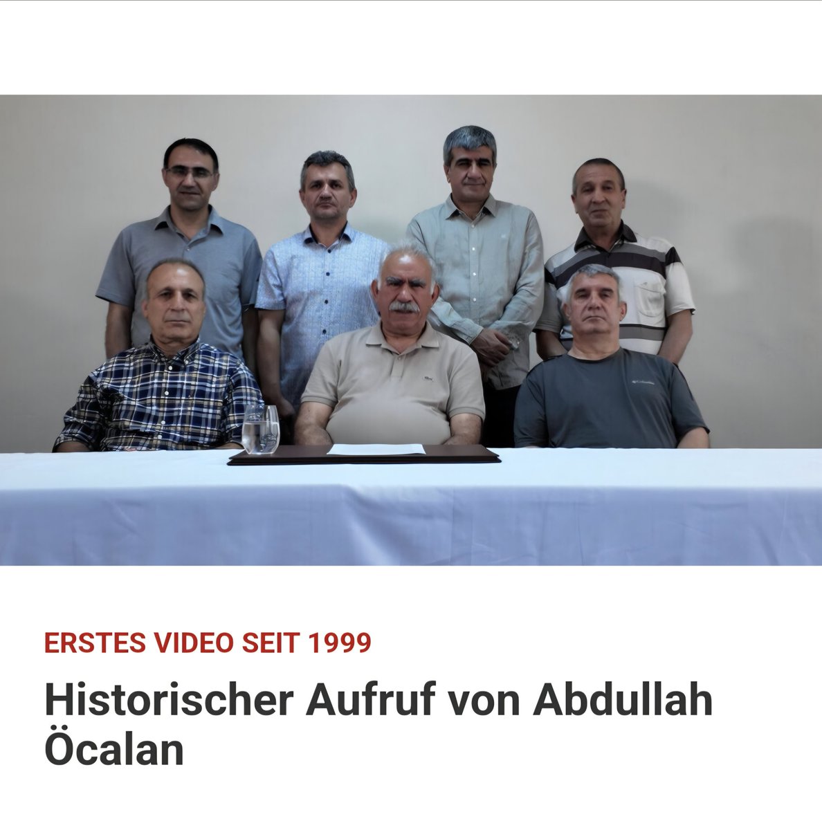 Siyarberxko's tweet image. ❗️Erstes Video nach 26 Jahren❗️
Für Millionen Kurdinnen und Kurden ist diese Videobotschaft weit mehr als nur ein politischer Aufruf.
Trotz jahrzehntelanger Totalisolation auf der Gefängnisinsel Imrali zeigt A. Öcalan, das er bei vollem Bewusstsein ist, immernoch entschlossen an…