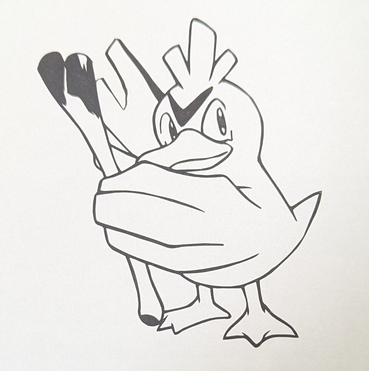 petrelli_adam's tweet photo. ポケットモンスターよりNo.0083 カモネギ #切り絵 #切り絵好き #切り絵楽しい #切り絵アート #切り絵好きな人と繋がりたい #ポケットモンスター #ポケモン #カモネギ #cutout #collage #art #paperart #papercollage #nofilter #olfa https://t.co/jAvJeDNpMK