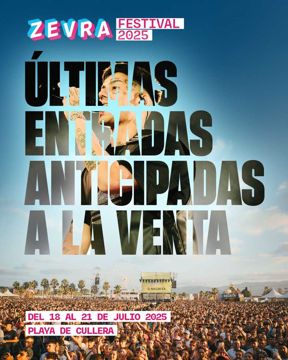 🎟️ Últimas entradas anticipadas ya a la venta
Zevra está a la vuelta de la esquina… y tú aún puedes estar dentro 🔥

Corre antes de que suba el precio
👉 zevrafestival.com

¿Con quién vas a vivir el verano de tu vida? 💖