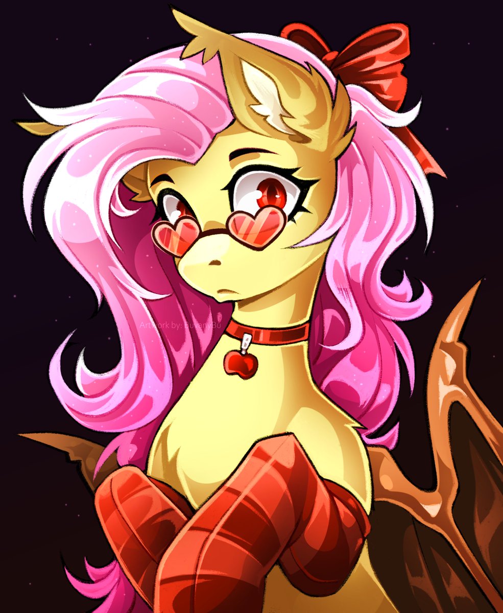Flutterbat?
Looks like Rarity worked on her look a little
#Fluttershy #mlp #pony