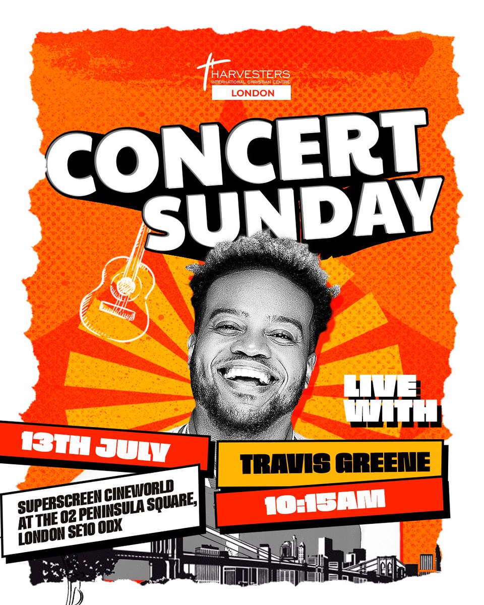 HarvestersLND's tweet photo. Travis Greene is live at Harvesters London this Sunday at the Superscreen Cineworld, O2 Peninsula Square!
Don’t just plan to come, Invite someone too. 
📍 Sunday 13th July, 10:15AM
🎟️ Free entry – register here: https://t.co/zqOM9U0Xpg

Share this with friends and family! https://t.co/Slu5Om83zb