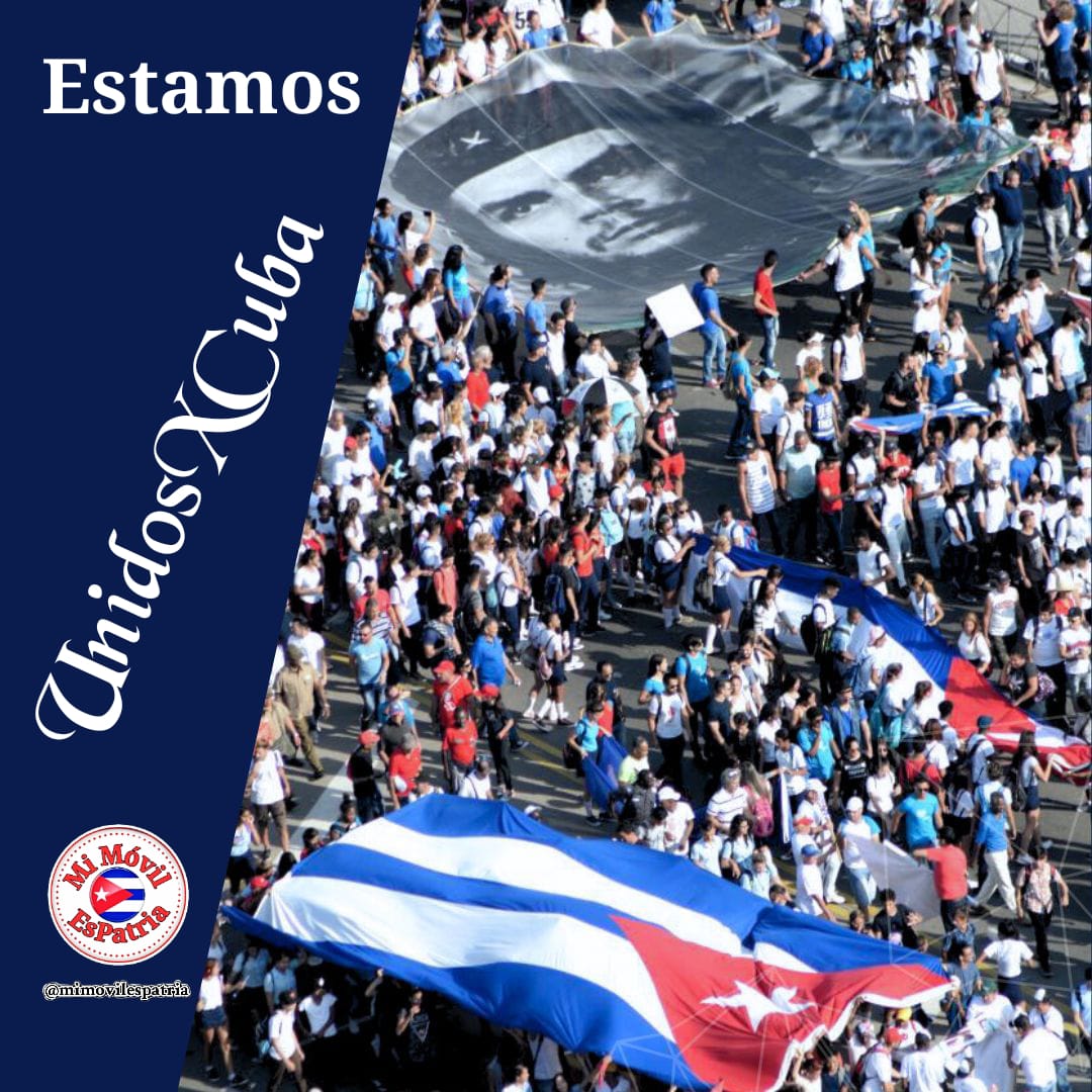 Buenos días 🌻 
Seguimos #UnidosXCuba ❤️🇨🇺
#MiMóvilEsPatria