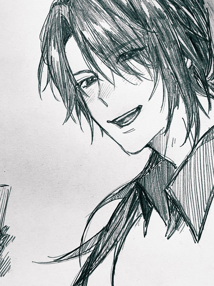 あんさんに捧げる燭台切と後家♡初めて描いたけど長船描くの楽しい…好き