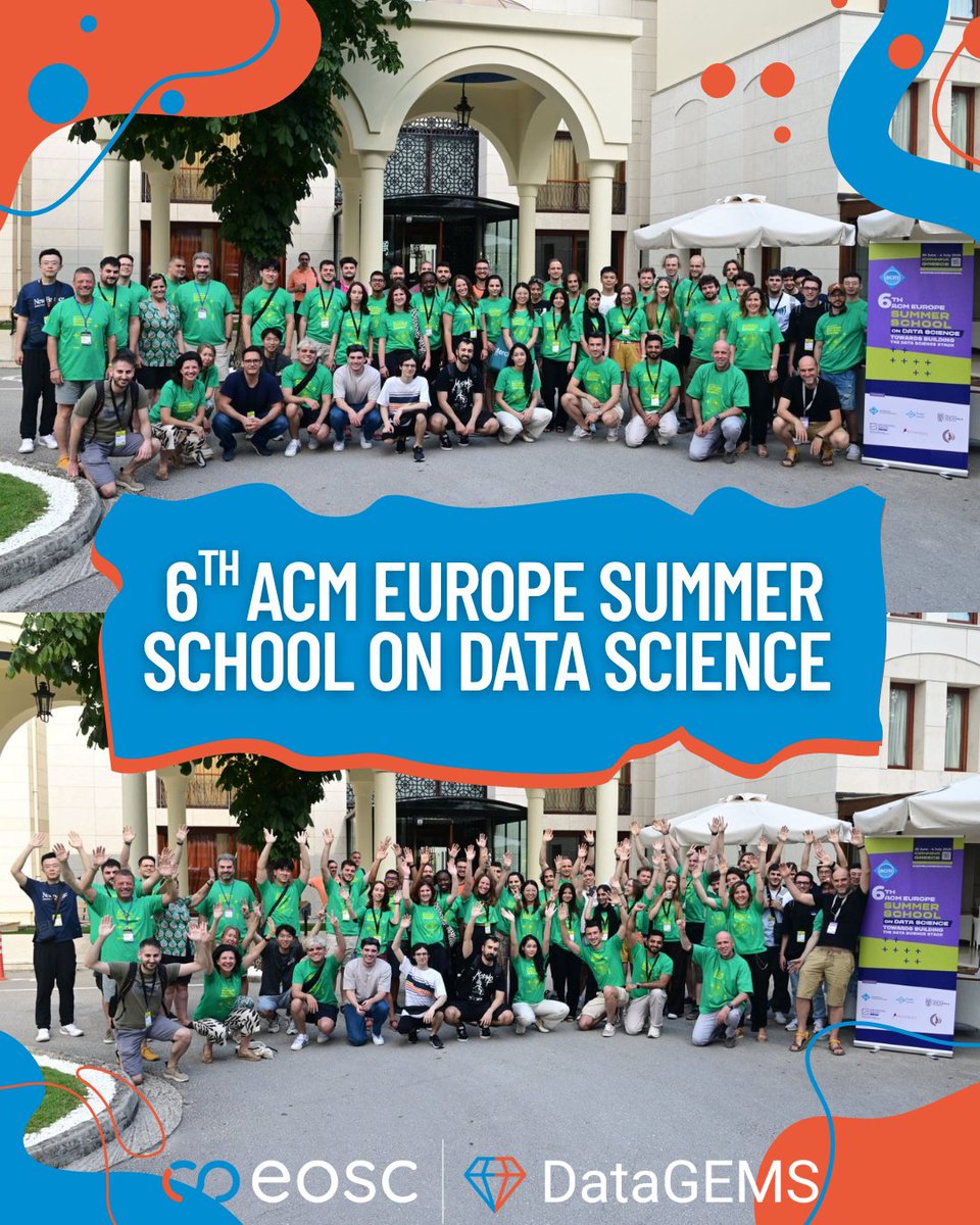 Last week part of the #DataGEMS team joined in the 6th #ACMEuropeSummerSchool on #DataScience in Ioannina, Greece. With lively interactions between researchers and inspiring sessions, invaluable insights were gained to shape the future of data discovery and management. 📊✨