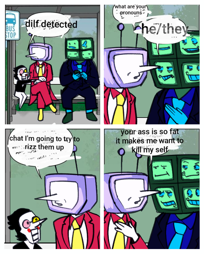 kittehbiscuits's tweet photo. #DeltaruneSpoilers #Tenna #MrMonitor #BeetlejuiceTheAnimatedSeries https://t.co/qfaIs40k99