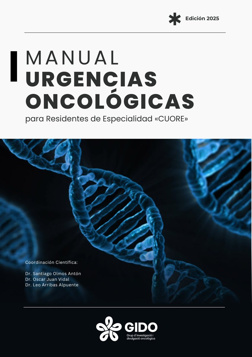 GIDO publica hoy el I Manual de Urgencias Oncológicas para Residentes de Especialidad CUORE  - Edición Libro Digital. 

¡Gracias a todos los residentes de la Comunidad Valenciana que han participado en esta primera edición!