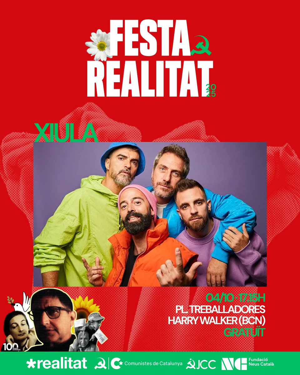 ✨ Els petits ho esperen cada any: el Concert Infantil de la Festa Realitat torna carregat d'energia.
🎤 Xiula us farà vibrar amb cançons i balls...
💸 Recordeu que és gratuït!
