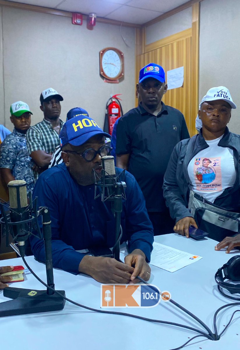 ikd1061fm's tweet image. On July 5th, 2025, IKD 106.1 FM hosted a special paid program featuring all APC chairmanship and councillorship aspirants across the Ikorodu Division.

🎙️ Hon. Babajimi Benson, Member, House of Representatives (Ikorodu Federal Constituency I), was also present.