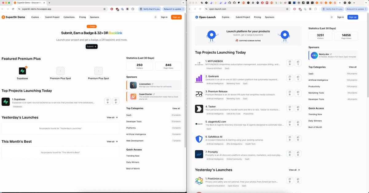ausrobdev's tweet image. Another day, another boilerplate grifter.
@allentown521 has taken the open-source open-launch project and is reselling it as a paid boilerplate.
@Ericbn09 spent months building this incredible Product Hunt alternative. He deserves better.
Allen, rake it down and publicly…