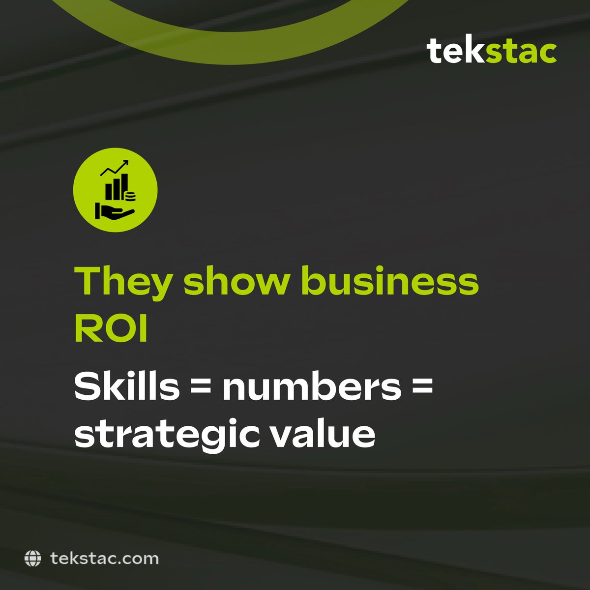 TekstacHQ's tweet image. They measure what matters:

→ Skills gained
→ Business KPIs moved
→ Strategic goals supported
In short, they speak the language of ROI, not just L&amp;amp;D.

#LearningROI #BusinessImpact #Tekstac
