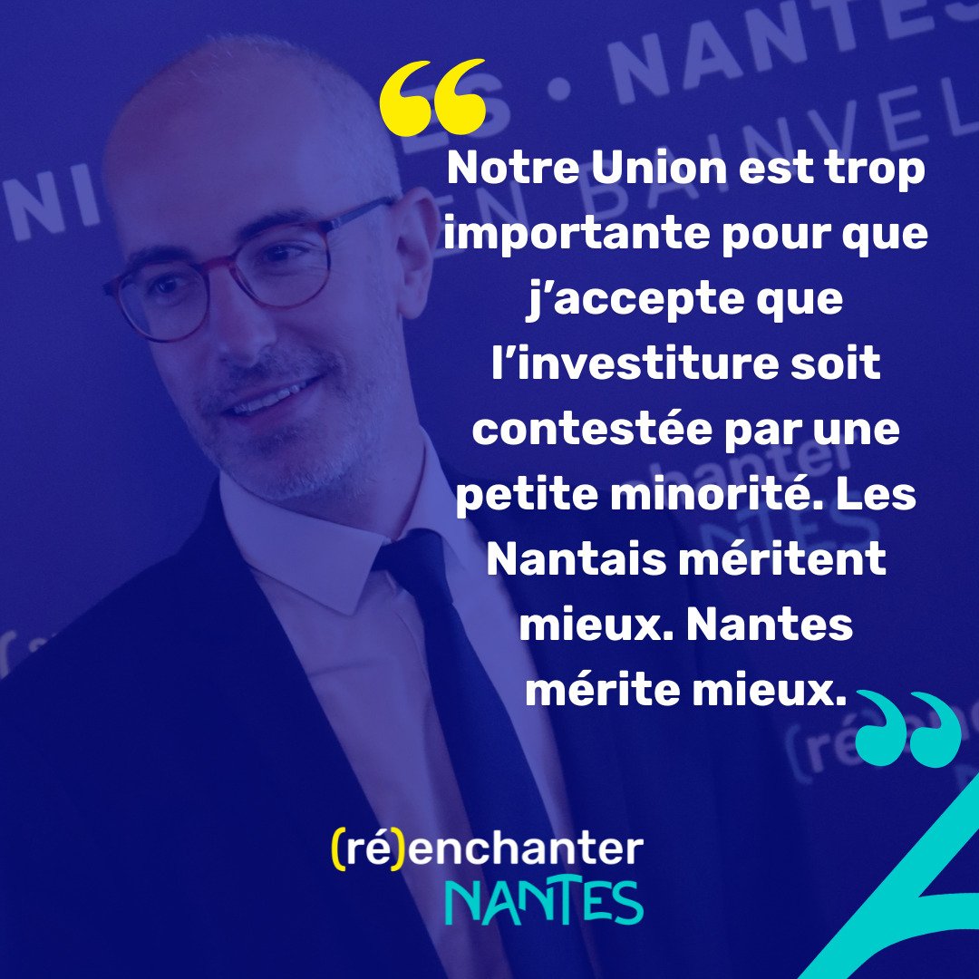 julienbainvel's tweet image. 💙💛 Depuis plusieurs mois, je suis engagé pour les prochaines élections municipales.
Semaine après semaine, j’ai pu additionner les talents et les soutiens pour réenchanter Nantes.
Avec Sarah El Hairy, je peux compter sur le soutien de 11 des 13 élus municipaux, des Maires de…