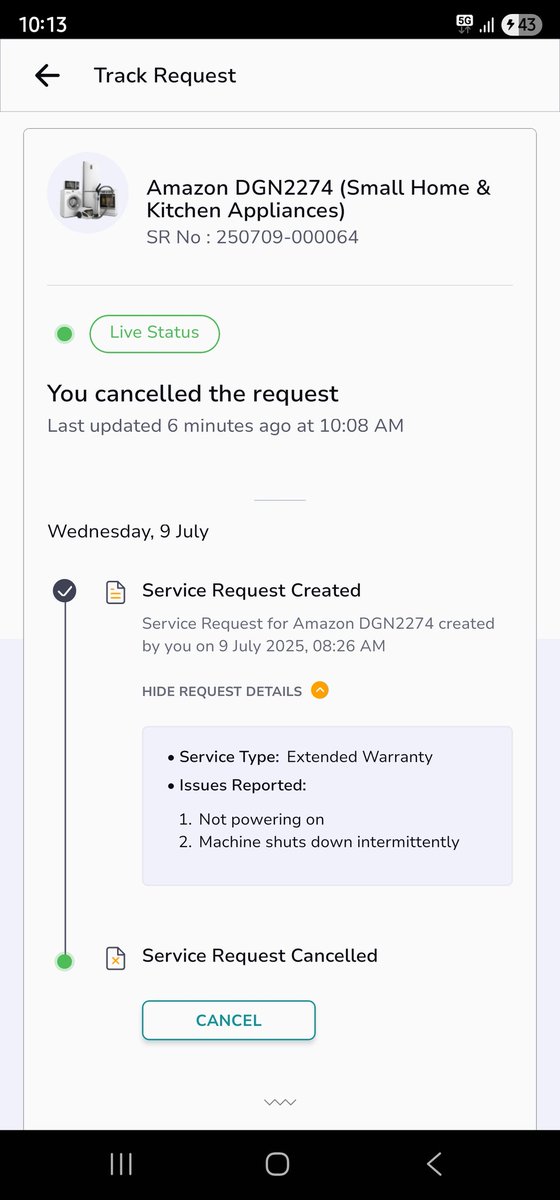 sai0449's tweet photo. @onsitego with out my consent and with out visiting , highlighting the same issue of last visit 3 Month back cancelled the request 

Called me to cancel the request and asked me to contact main company i denied 

Pls refund the insured value https://t.co/Y1Xx1lyKvL