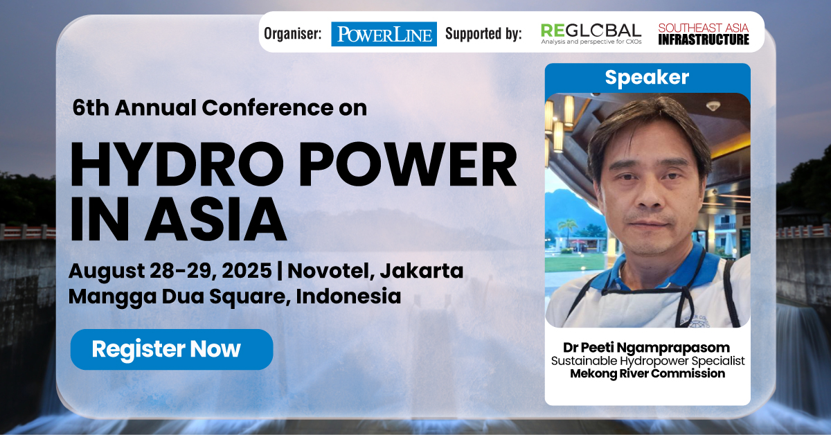 reglobal2's tweet photo. Hear from PEETI Ngamprapasom, Sustainable Hydropwer Specialist, Planning Division, Mekong River Commission Secretariat at our 6th Annual Hydro Power in Asia conference on August 28-29, 2025.

For registration and additional information, click here: https://t.co/Q9vA05NKSA

#Hydro https://t.co/ZUiWo4dk99