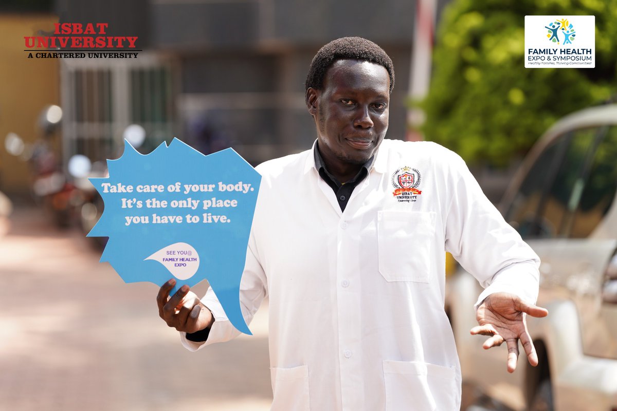 healthexpoug's tweet image. Take Care of Your Body. It’s the Only Place You Have to Live.
Your body is your lifelong home. Treat it with kindness, eat well, stay active and get regular check-ups.
Visit the #FamilyHealthExpo for tips and free health services. #PreventionStartsWithMe
