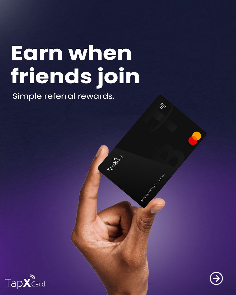 TapxCard_'s tweet image. The future of spending is here. Pay with ease using TapXCard—online, in-store, or for subscriptions. Get started today! 

#DigitalWallet #PayWithEase #SecurePayments #TapXCard #ContactlessPay #MoneyManagement #FinTech #SpendSmart #OnlineShopping #MobilePay #CashlessLife