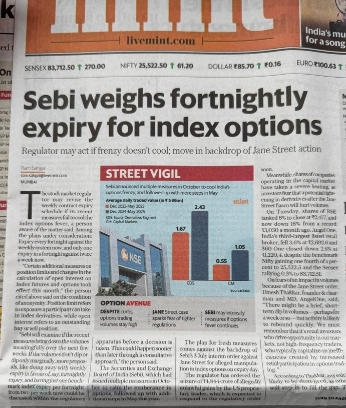 Ronak_Unadkat's tweet image. 91% traders lose money so SEBI is planning to implement such foolish rule fortnightly expiry.
What happens if it's reversed. 90% making money & 10% losing money.
Will those 10% survive by losing more money ? definitely not, whole ecosystem will collapsed.
Reality is that…