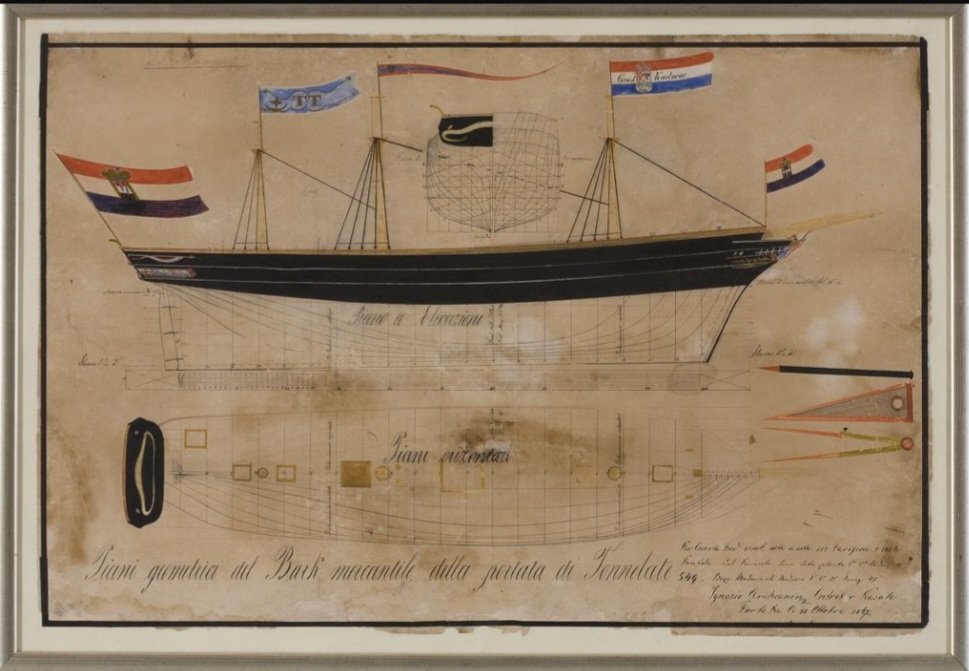 Krabath1's tweet image. Jedrenjak bark Grad Karlovac
Vatroslav Arčanin / Kraljevica, 1867. g.
(Pomorski i povijesni muzej Hrvatskog primorja Rijeka)