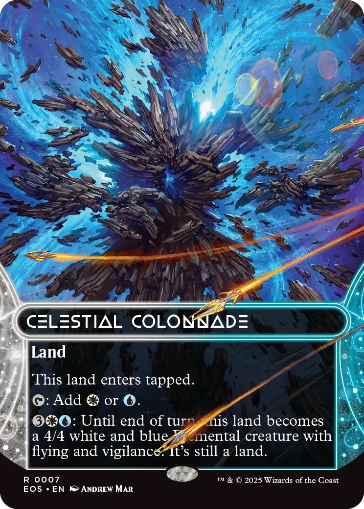 One of my responsibilities as an intern was curating the bonus sheet, finding lands that would make sense in context and lend themselves to incredible space-themed art. But I never could’ve imagined just how stunning they would turn out