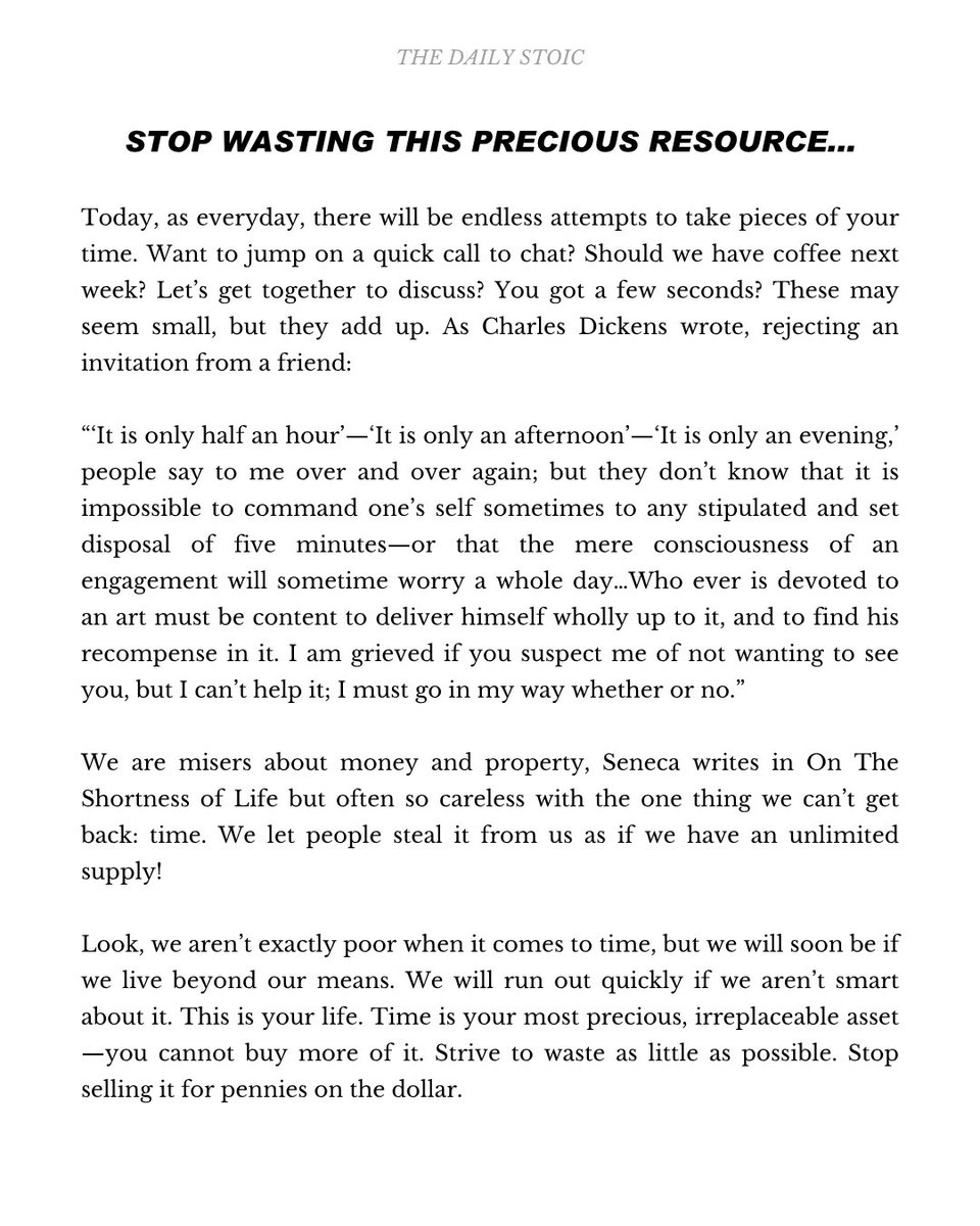 Your time is the most important thing you have. 
Look after it.
