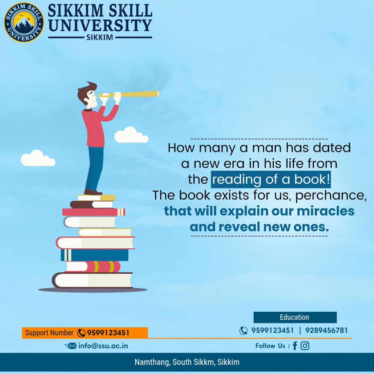 SikkimSkill's tweet image. 📚 The true secret of teaching lies not just in delivering knowledge, but in igniting curiosity and belief in every learner.
#SecretOfTeaching #InspiredLearning #TeachingWithHeart #MotivationMatters #SikkimSkillUniversity #EmpowerEducateElevate #FutureMinds #GreatTeachersInspire