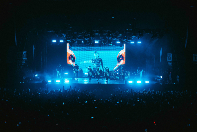 On stage media image