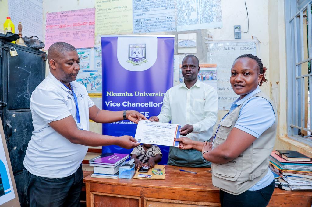 Nkumba University (@nkumbauni) on Twitter photo Yesterday, our #DECEDA team deployed in Eastern Uganda delivered e-learning equipment to Bukedea Township P/S in Bukedea District.
This was recieved by the school’s H/M, Mr. Opeede Abraham, in the presence of the PTA chairperson, parents & learners.
<a href="/AnitahAmong/">Anita Annet Among</a> | #ICT4Primary Yesterday, our #DECEDA team deployed in Eastern Uganda delivered e-learning equipment to Bukedea Township P/S in Bukedea District.
This was recieved by the school’s H/M, Mr. Opeede Abraham, in the presence of the PTA chairperson, parents & learners.
<a href="/AnitahAmong/">Anita Annet Among</a> | #ICT4Primary