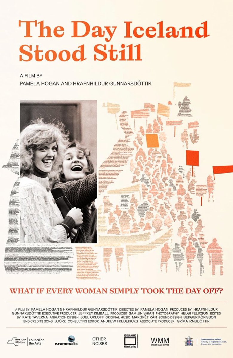 Screening of The Day Iceland Stood still in the presence of the Co-Director &amp; Producer Hrafnhildur Gunnarsdóttir the 3rd successful #GenderEquality event at the Embassy of Iceland in Beijing on the occasion of the Embassy’s 30th Anniversary and #Beijing+30 shorturl.at/BRpD1