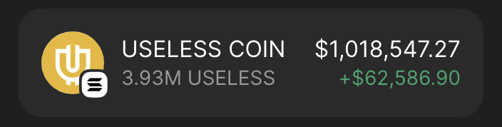 Doing an airdrop soon

Ready to take over solana

Add your wallet, receive 100,000 #USELESS in the next 24 hrs