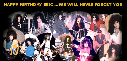 Join us in Celebrating Eric Carr's Birthday. 
Today
July 9th, at 7PM est.  On KISS LIVE AUCTIONS.
The Special Pre-Birthday Auction will be on KLA Auctions on Facebook. Please check them out and join us so you can watch or bid if you like. Lots of great Eric Carr and kiss items.
