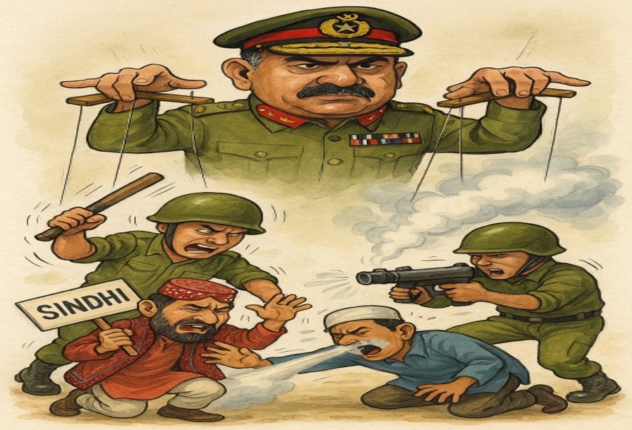 aliattaf0596's tweet photo. The military doesn’t fear Sindhi protests.
  It fears the Sindhi people behind them.
  #SindhiLanguageRiots #JusticeForSindhiLanguage https://t.co/cFQqWt10t6