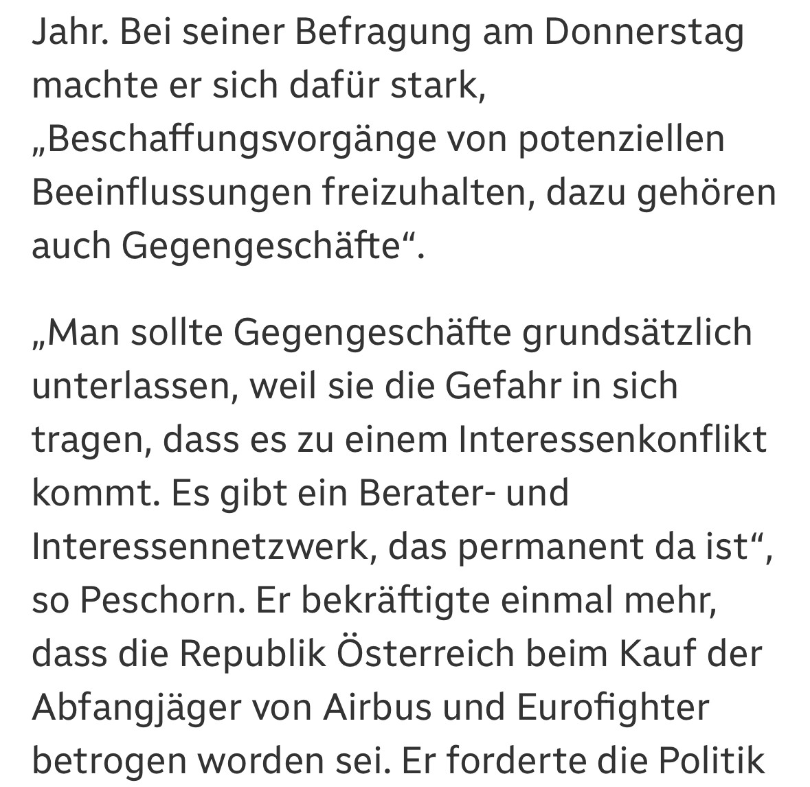 MartinThuer's tweet image. „Man sollte Gegengeschäfte grundsätzlich unterlassen.“
Wolfgang Peschorn.