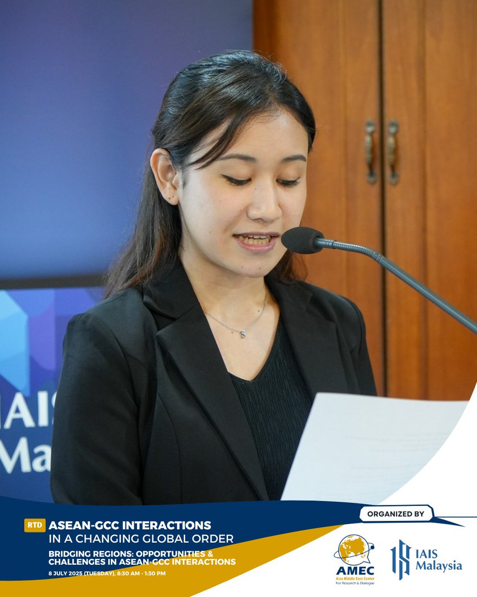 📍 AMEC &amp; IAIS Malaysia co-hosted a Round Table on "ASEAN-GCC Interactions in a Changing Global Order" (8 July).

💬 With remarks by YB Liew Chin Tong &amp; keynote by Tan Sri Dr. Syed Hamid Albar.

🙏 Thanks to all speakers, embassies, and media for the support!
#ASEANGCC #AMEC