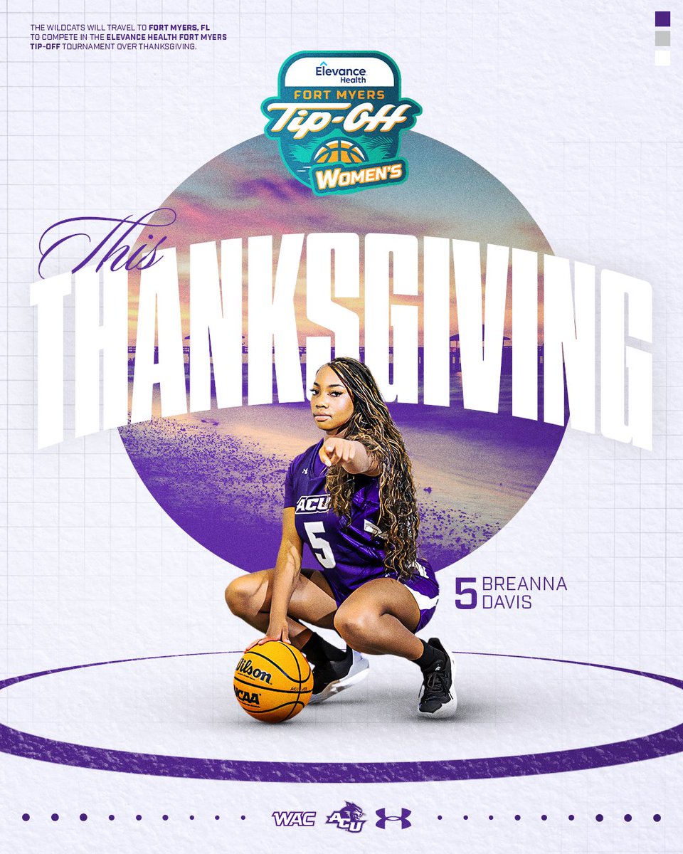 We’re headed to the Sunshine State! 🌴 Excited to compete in the Fort Myers Tip-Off this Thanksgiving in Fort Myers, Florida! Let’s work. 🏀🔥 #GoWildcats