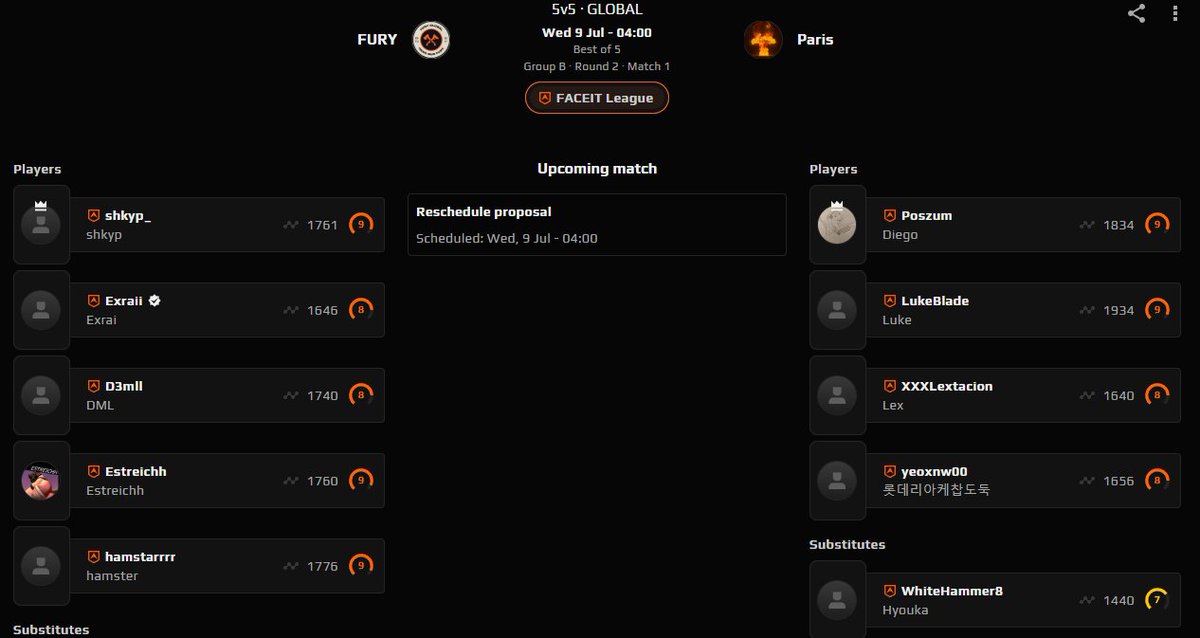 Ewan (@ewan_ow) on Twitter photo A rematch of a match we saw take place early in playoffs, and it did not disappoint. Time to see who will advanced to our Grand finals to take on the bakery, and who will fall one step short.
<a href="/FURY_Global/">FURY</a> VS Paris at 6 AM EST.
twitch. tv/ewan_ow A rematch of a match we saw take place early in playoffs, and it did not disappoint. Time to see who will advanced to our Grand finals to take on the bakery, and who will fall one step short.
<a href="/FURY_Global/">FURY</a> VS Paris at 6 AM EST.
twitch. tv/ewan_ow