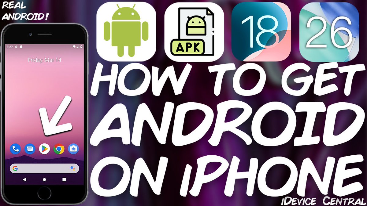 Can You Install APK Android APPS on iOS? - How TO Install REAL Android on iPhone - All Available Methods (2025)

🔥 NEW VIDEO: youtu.be/y6_6oVjBA3c?si…

We're discussing how you can install a real Android on iPhone, all methods available (Project Sandcastle as well as Androidx86