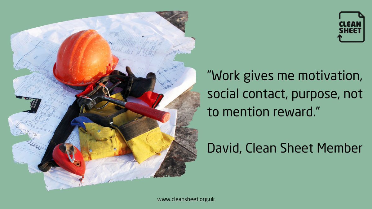 There are so many reasons a person with a criminal conviction needs to find work - not simply because it's proven to reduce reoffending. Clean Sheet exists to support its Members (people with a conviction) to find their second chance through employment.
#freshstart #cleansheet