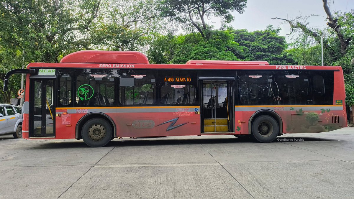 gp30543's tweet photo. Ghatkopar Depot started new trunk route A-490 from Mantralaya to Balkum - Dadlani Park Thane, via the Eastern Freeway. Do read my journey coverage on @BESTpedia
https://t.co/I9AyzYhZ97
8791/G/OL of Ghatkopar Depot.... https://t.co/fOGyXEXznD