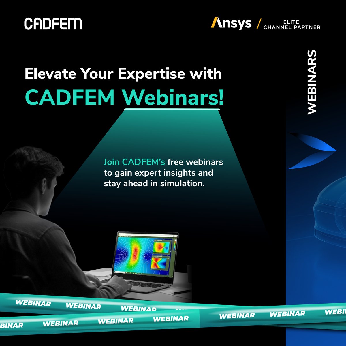 cadfem_in's tweet image. 📅 Join the CADFEM learning community—because continuous learning never stops.

🔗 Register Now - zurl.co/Gzugl

#EngineeringEvents #FEA #Simulation #Ansys #EngineeringInnovation #TechWebinars #CAE #DigitalEngineering #UpcomingEvents