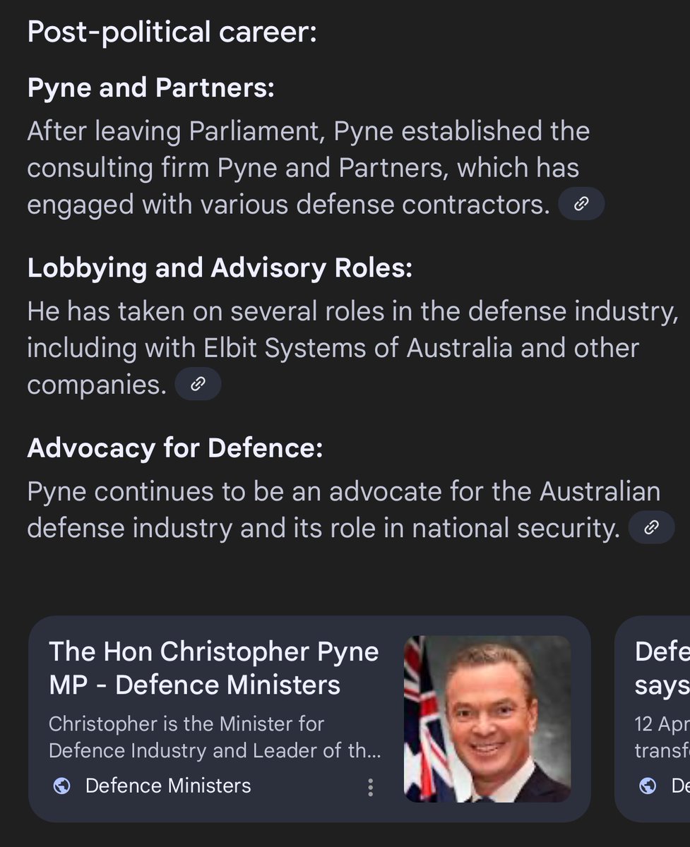 RaziaShaik1's tweet image. Eyes on the “Pie”, I guess. Look at the former Ministers and how well they rewarded for their loyalty/ impunity! #Pyne