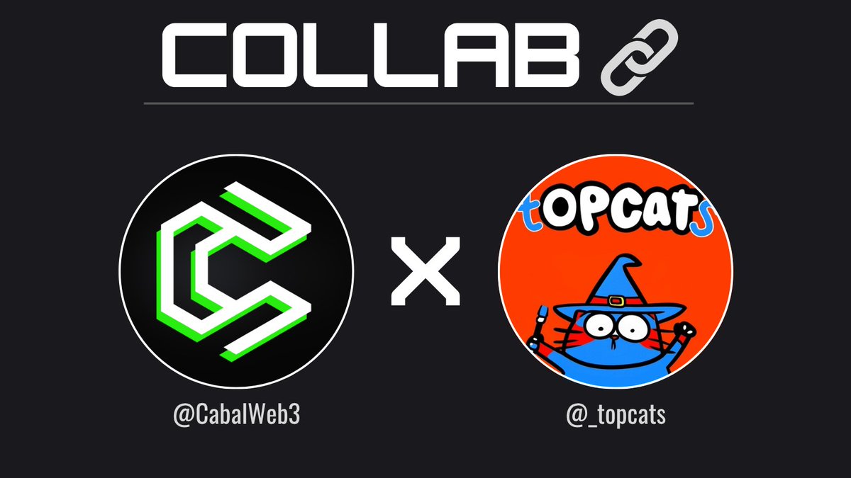 CabalWeb3's tweet image. We&apos;re happy to announce or collab with @_topcats.

A fun community around 1 314 wizard cat NFTs on BTC, currently live on Magic Eden.

A surprise is coming inside our discord server 👀