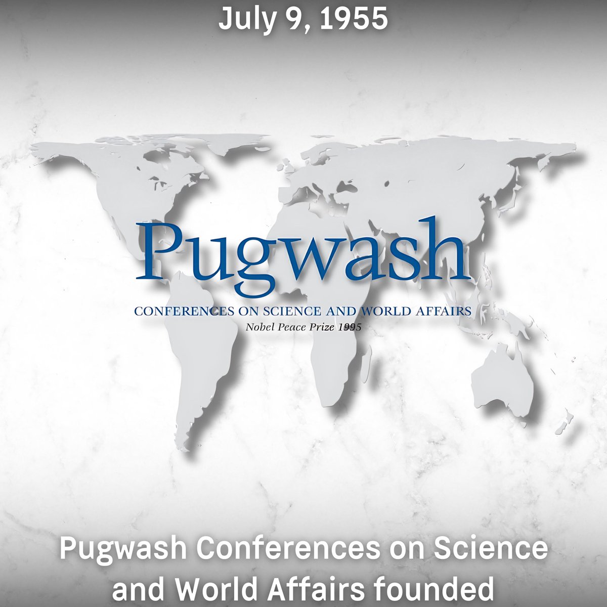 🗓️ On July 9, 1955 - 70 years ago - the Pugwash Conferences on Science and World Affairs were founded

🌐 Organization in disarmament, arms control and nuclear non-proliferation

🇷🇺 Pugwash Committee of Russia has been operating since 1957 under the Russian Academy of Sciences